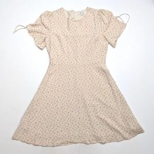 Madewell Tie Sleeve Retro Dress in Dutch Dandelion